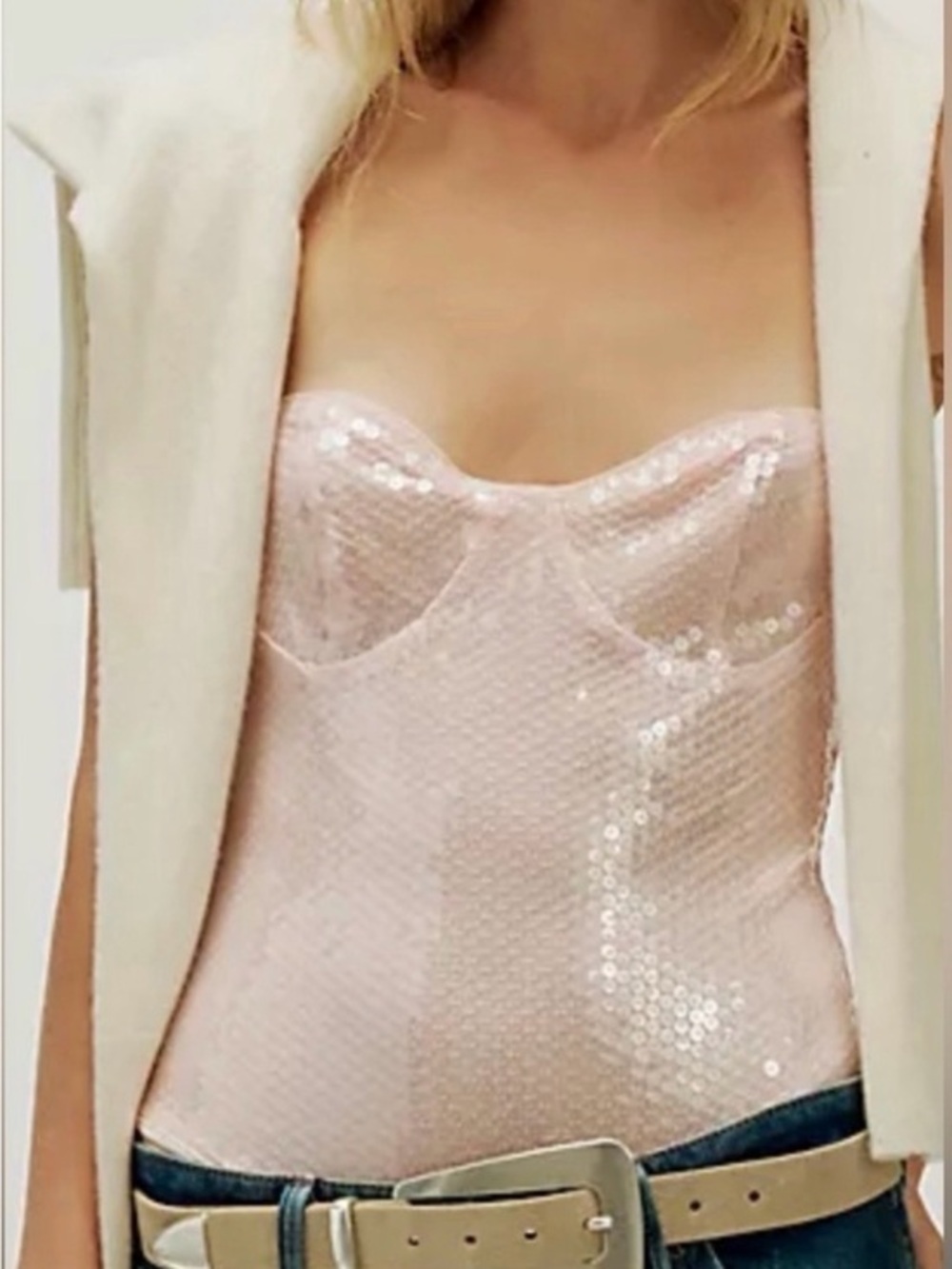x REVOLVE Bali Good Graces Bodysuit in Soft Pink FREE PEOPLE